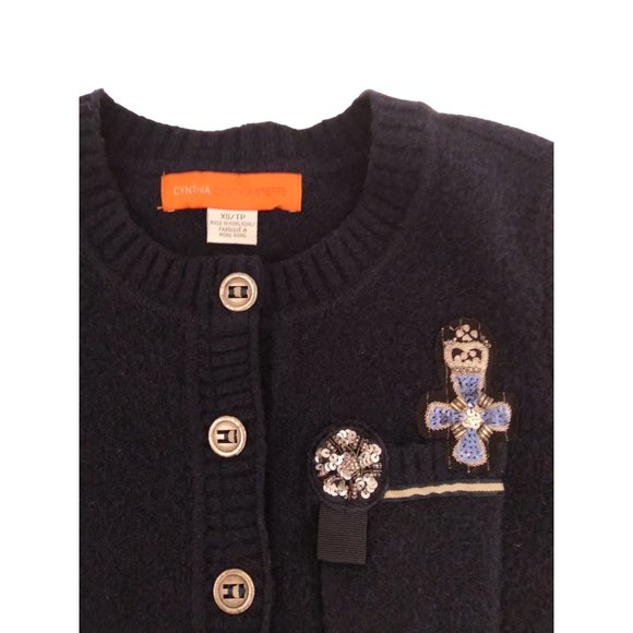 Cynthia Steffe Hong Kong School Girl Varsity Cargian Jacket wool blend size XS - Picture 16 of 16